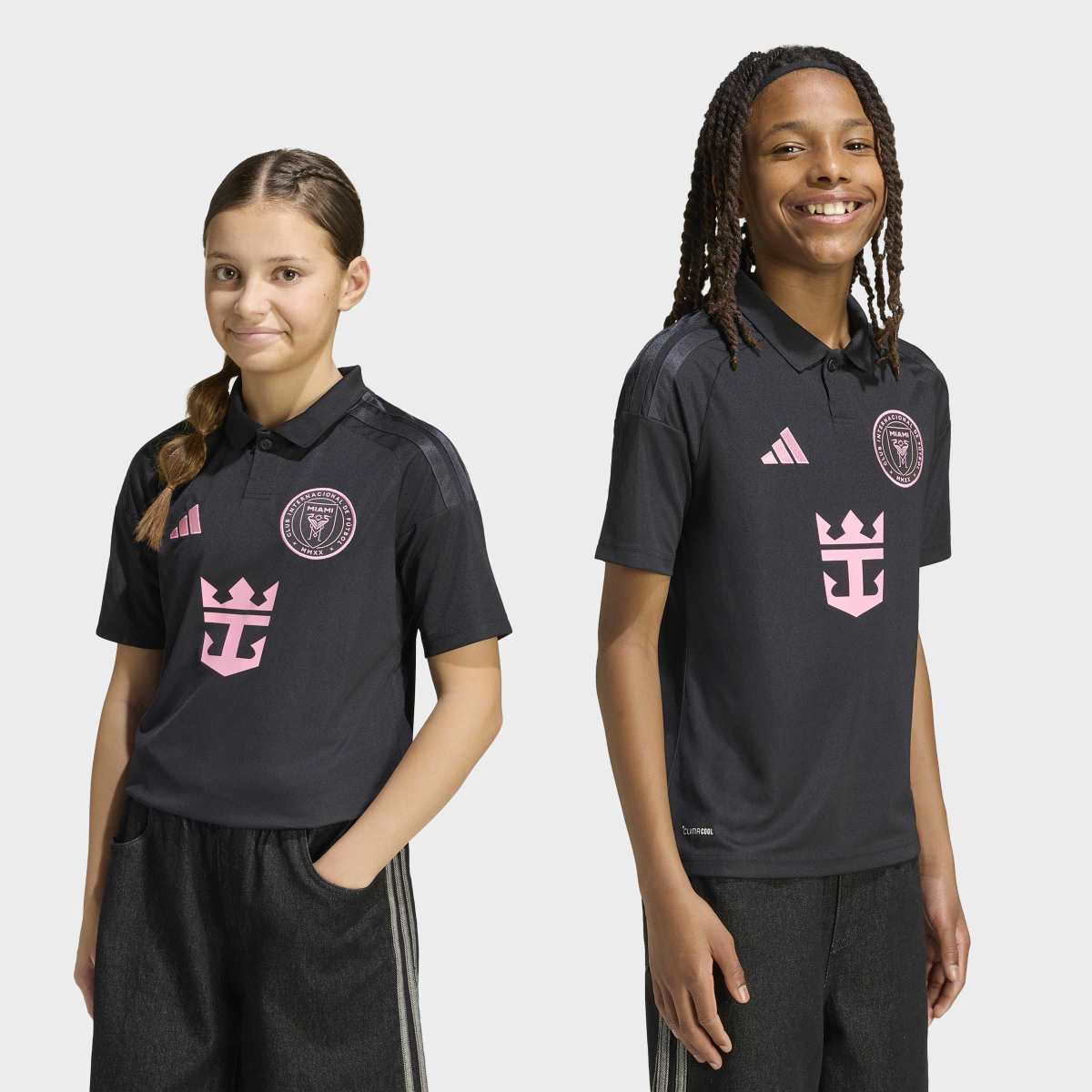 T-shirt de Criança 2.º Equipamento Inter Miami Messi 10 Originals Preto / Rosa-1