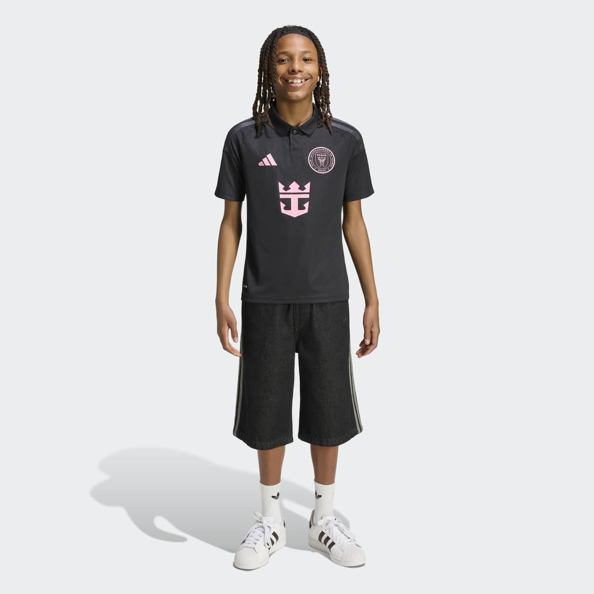 T-shirt de Criança 2.º Equipamento Inter Miami Messi 10 Originals Preto / Rosa-5