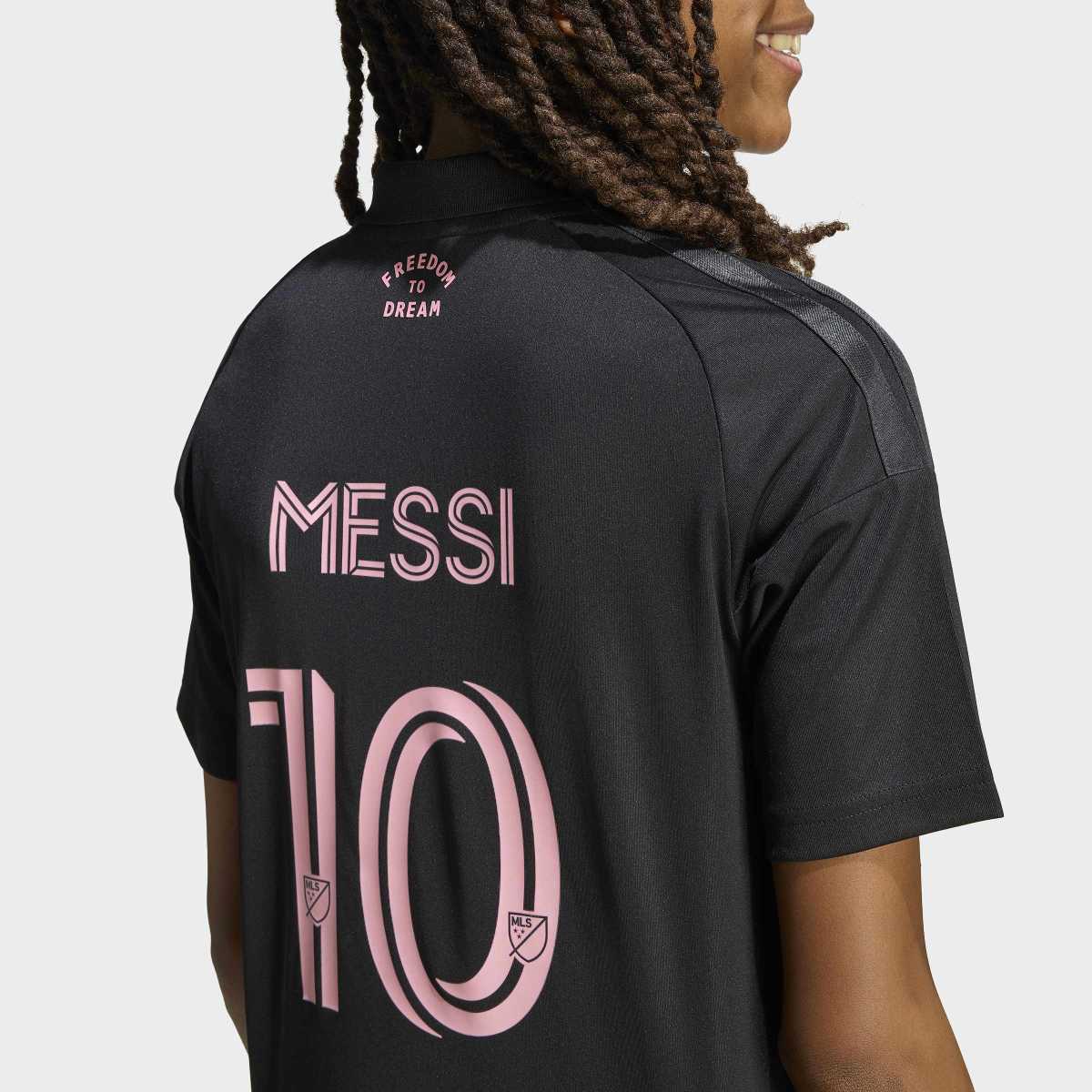 T-shirt de Criança 2.º Equipamento Inter Miami Messi 10 Originals Preto / Rosa-7
