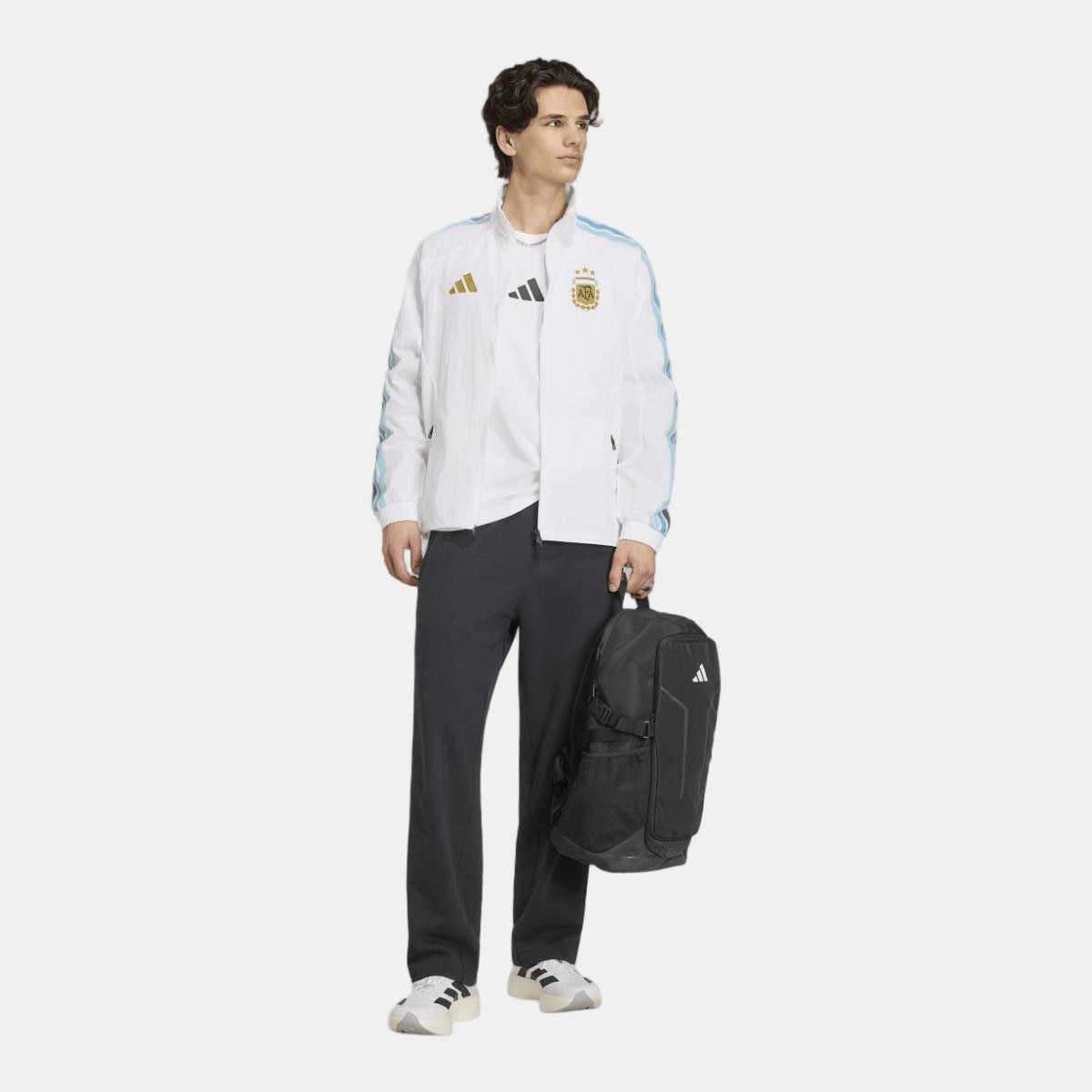 Sweatshirt de Homem 1.º Equipamento Argentina Mundial 2026 Anthem Jacket Branco-5
