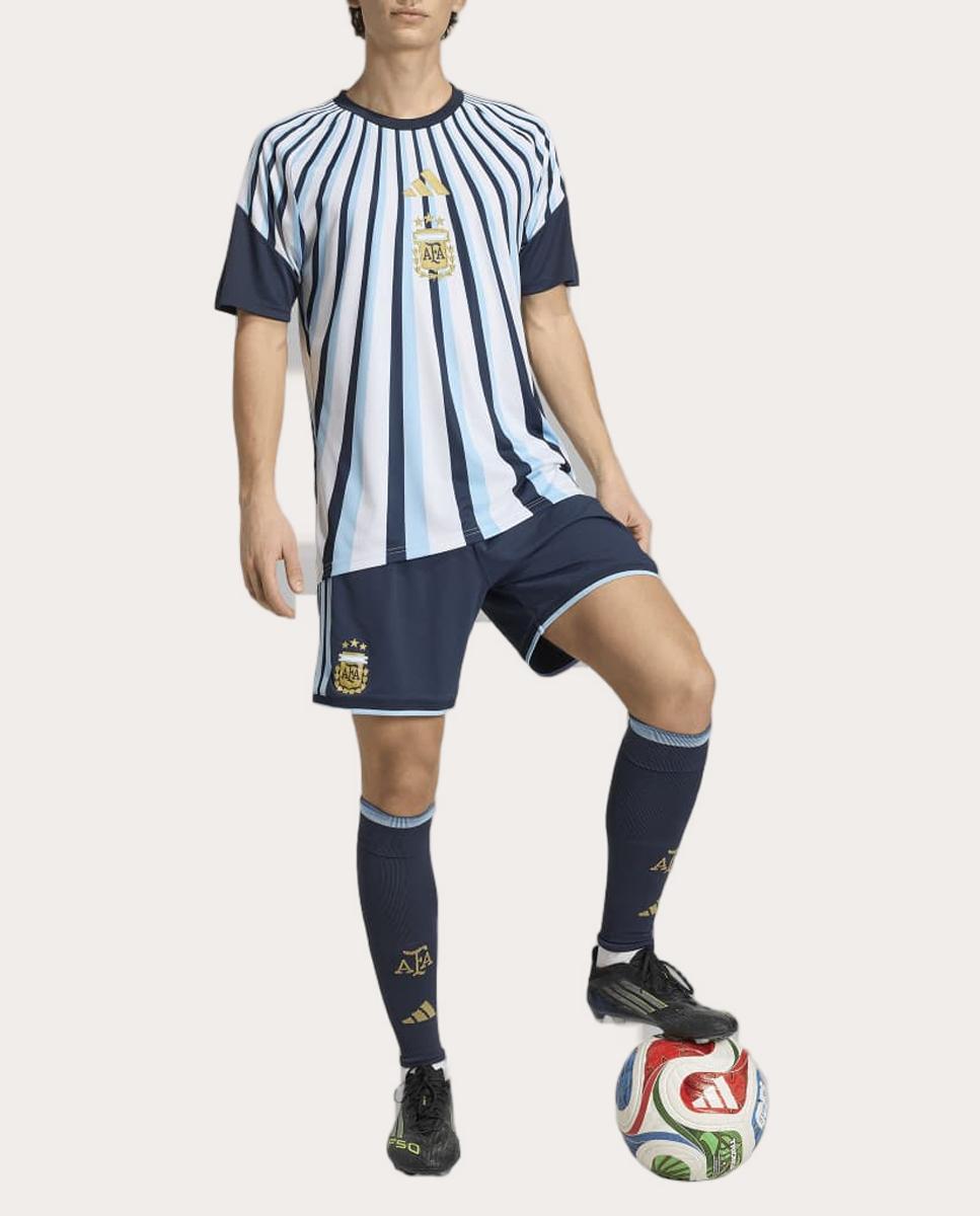 T-shirt de Homem Argentina Mundial 2026 Pre Match Branco-3