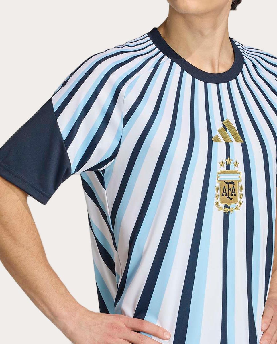 T-shirt de Homem Argentina Mundial 2026 Pre Match Branco-5