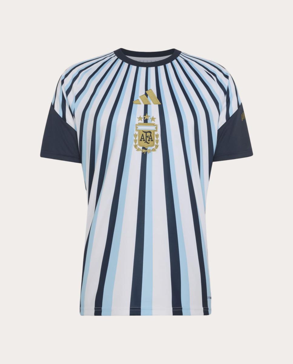 T-shirt de Homem Argentina Mundial 2026 Pre Match Branco-6
