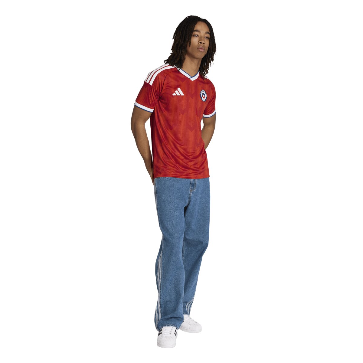 T-shirt de Homem 1.º Equipamento Chile Mundial 2026 Vermelho-3