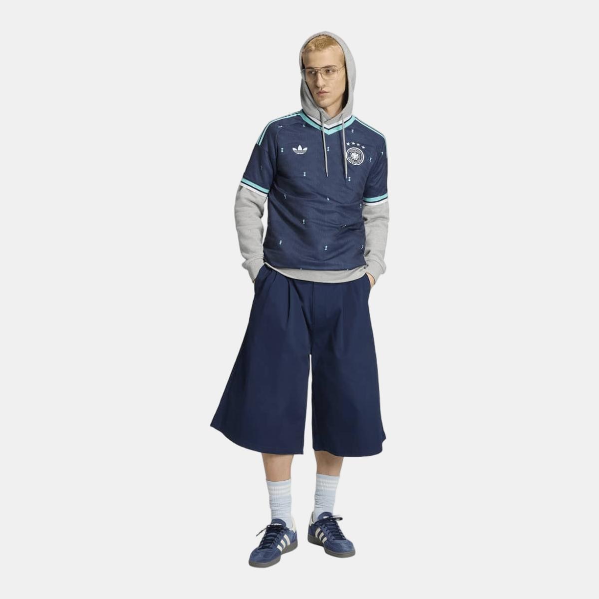 T-shirt de Homem 2.º Equipamento Alemanha Mundial 2026 Originals Azul-marinho-5