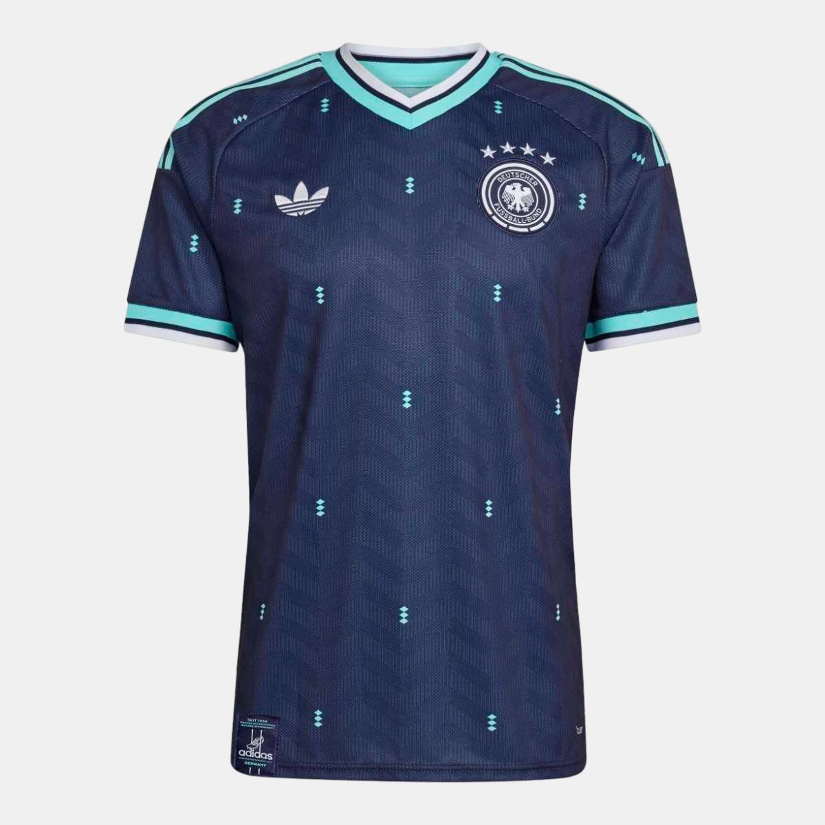 T-shirt de Homem 2.º Equipamento Alemanha Mundial 2026 Originals Azul-marinho-6