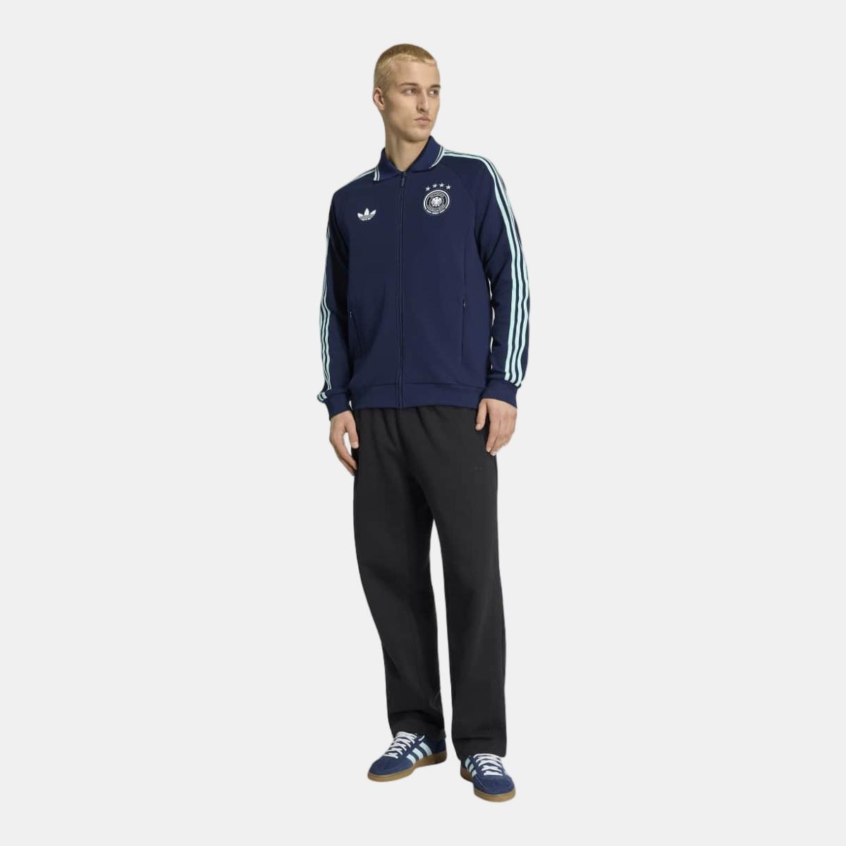 Sweatshirt de Homem 2.º Equipamento Alemanha Mundial 2026 Anthem Jacket Originals Azul-marinho-5