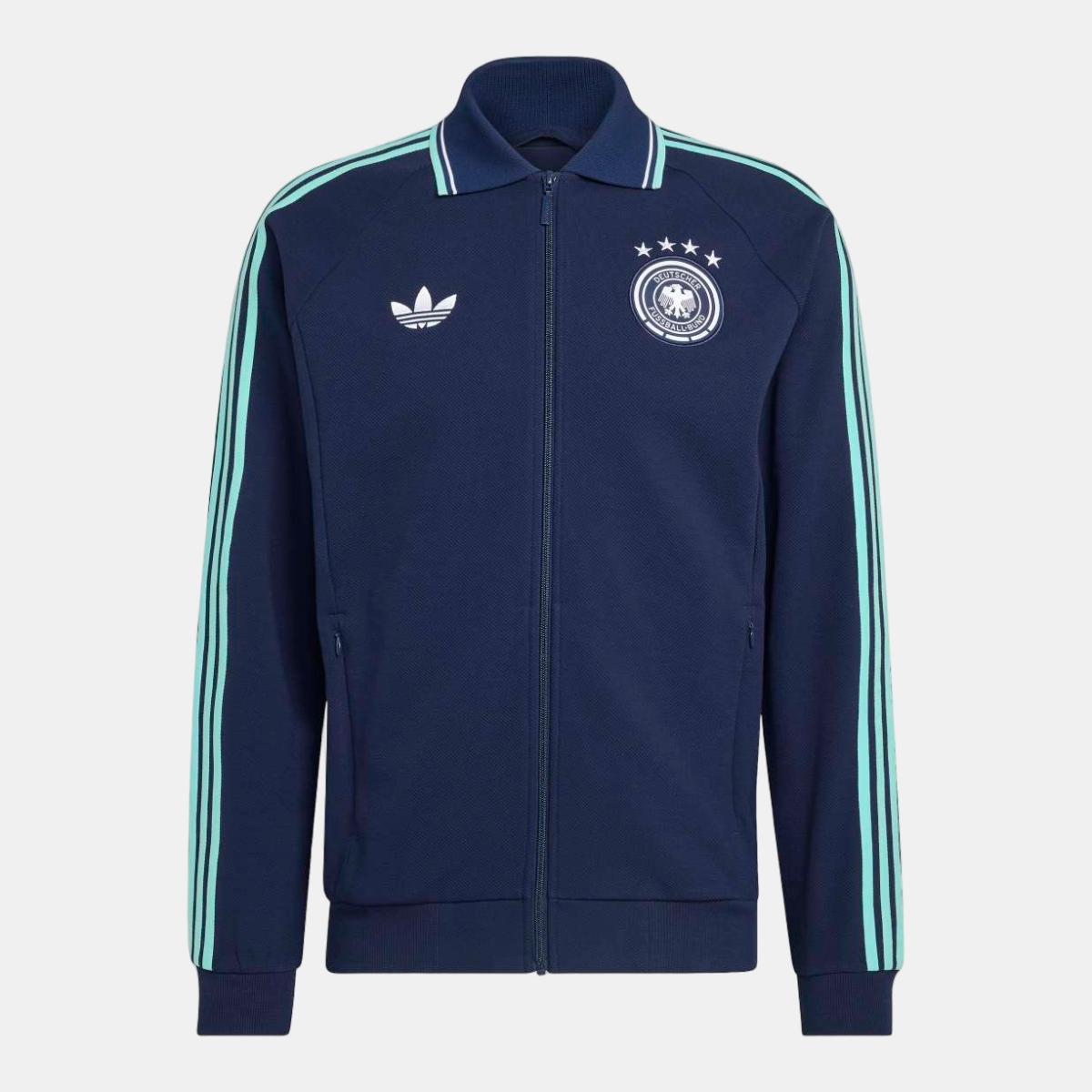 Sweatshirt de Homem 2.º Equipamento Alemanha Mundial 2026 Anthem Jacket Originals Azul-marinho-7