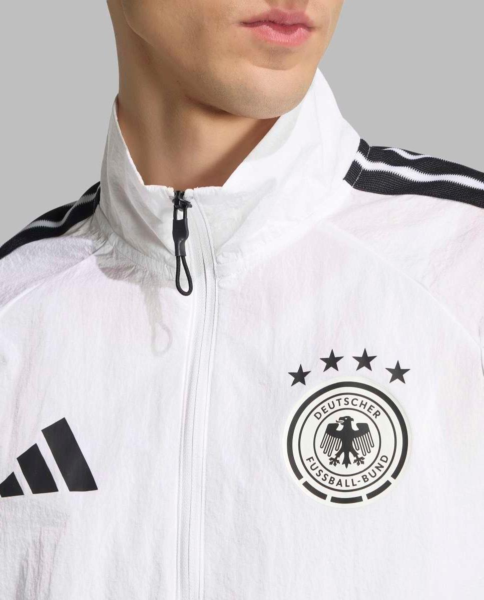Sweatshirt de Homem 1.º Equipamento Alemanha Mundial 2026 Anthem Jacket Branco-5