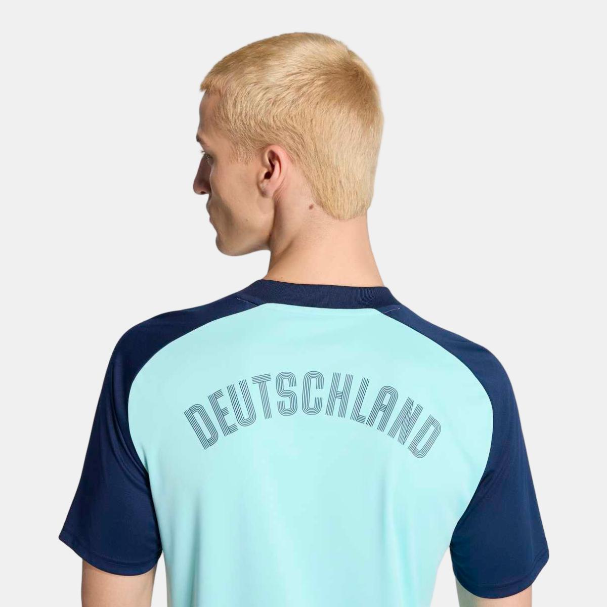 T-shirt de Homem Alemanha Mundial 2026 Pre Match Azul-3
