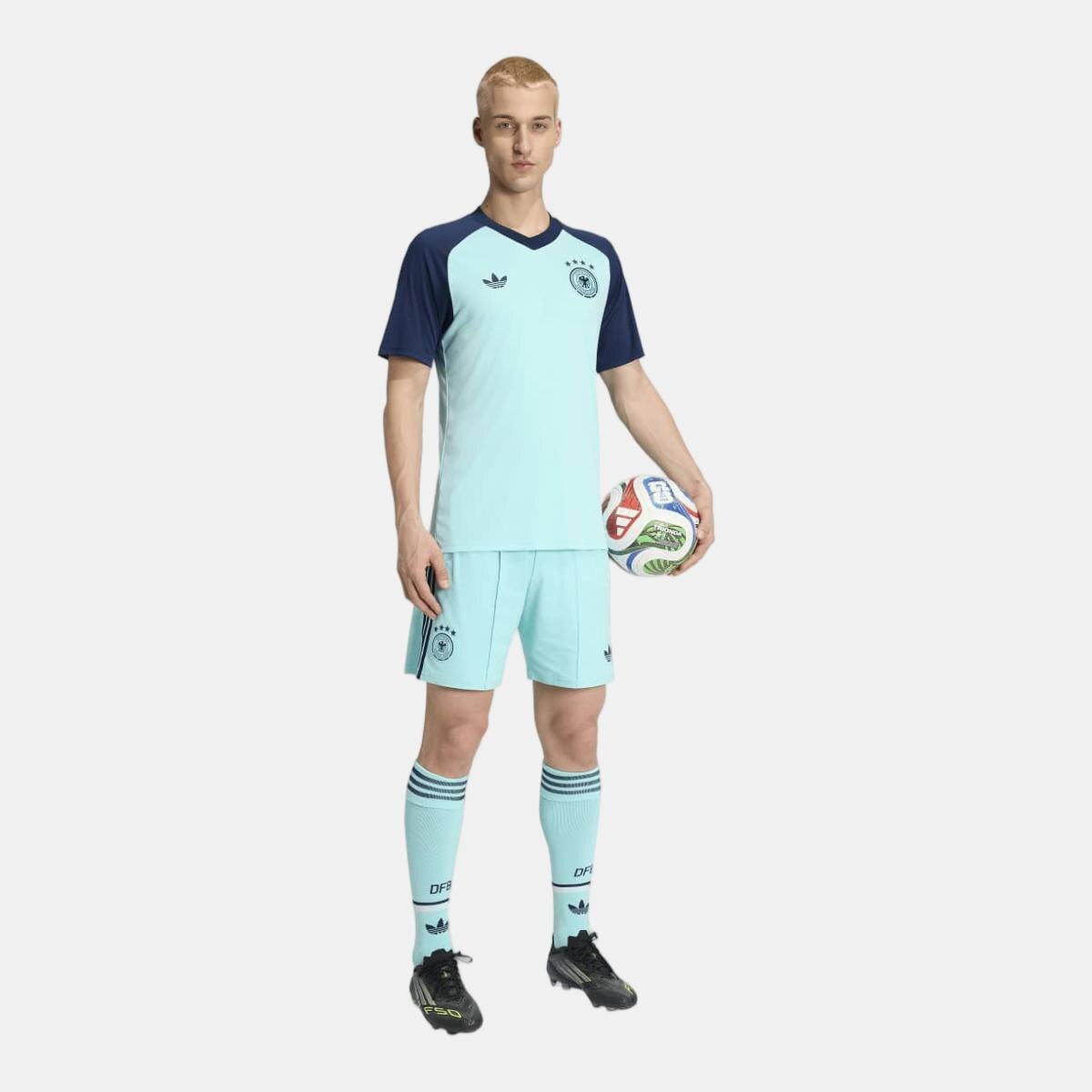 T-shirt de Homem Alemanha Mundial 2026 Pre Match Azul-5