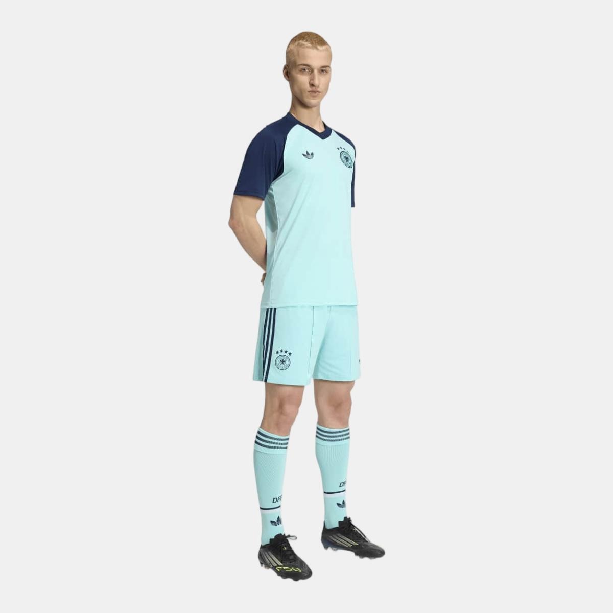 T-shirt de Homem Alemanha Mundial 2026 Pre Match Azul-6