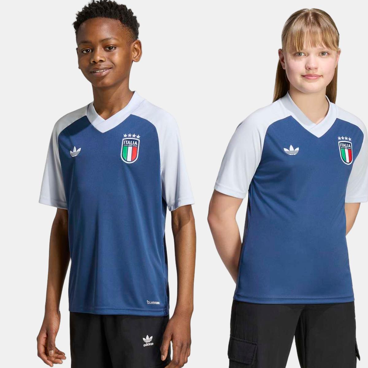 T-shirt de Criança Itália Mundial 2026 Pre Match Azul-marinho-1