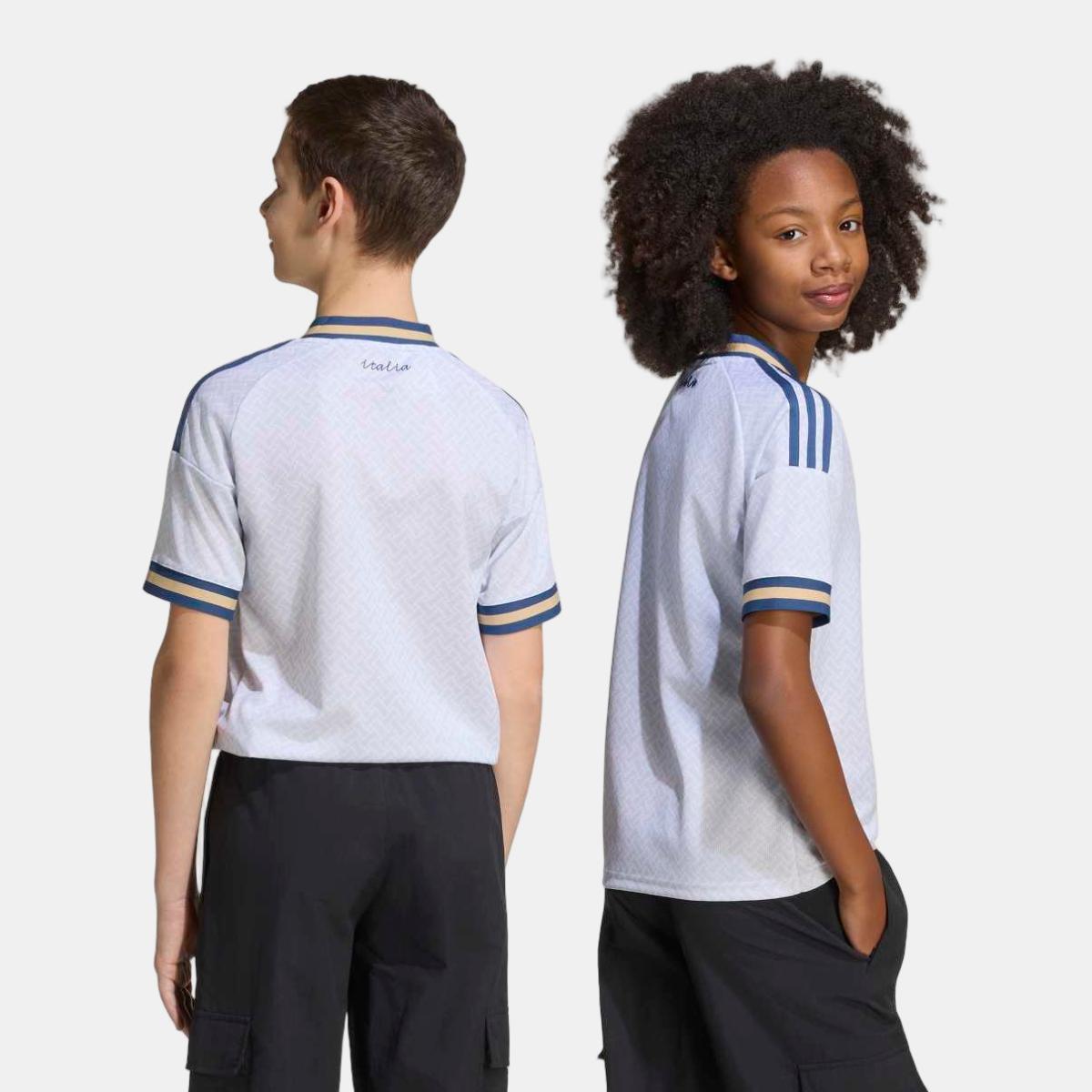 T-shirt de Criança 2.º Equipamento Itália Mundial 2026 Originals Azul-2