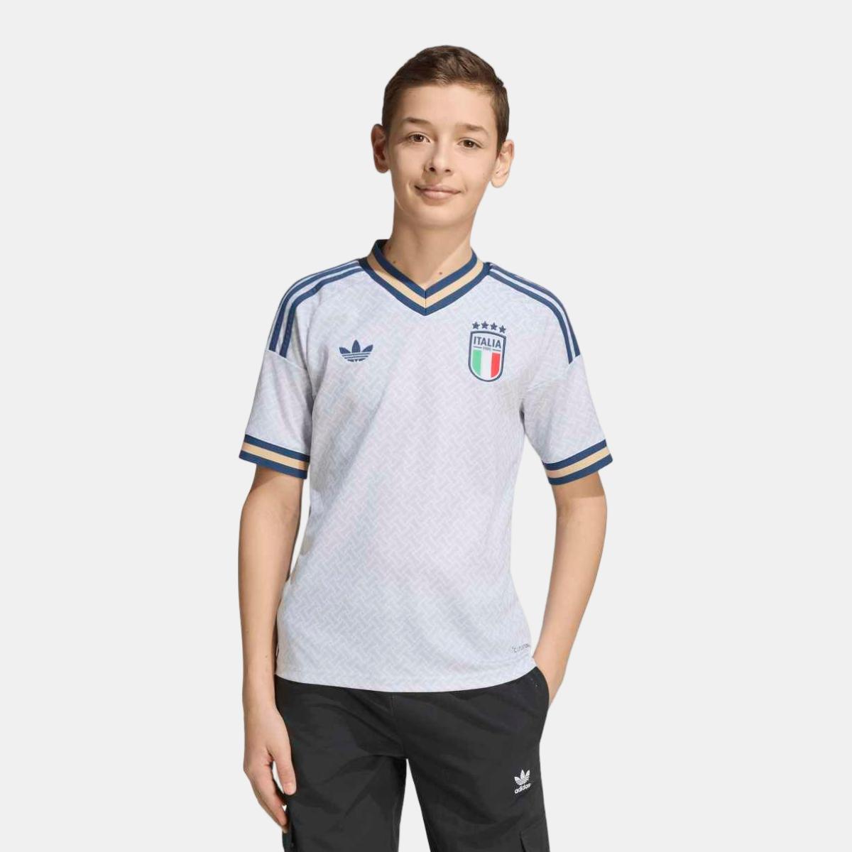 T-shirt de Criança 2.º Equipamento Itália Mundial 2026 Originals Azul-3