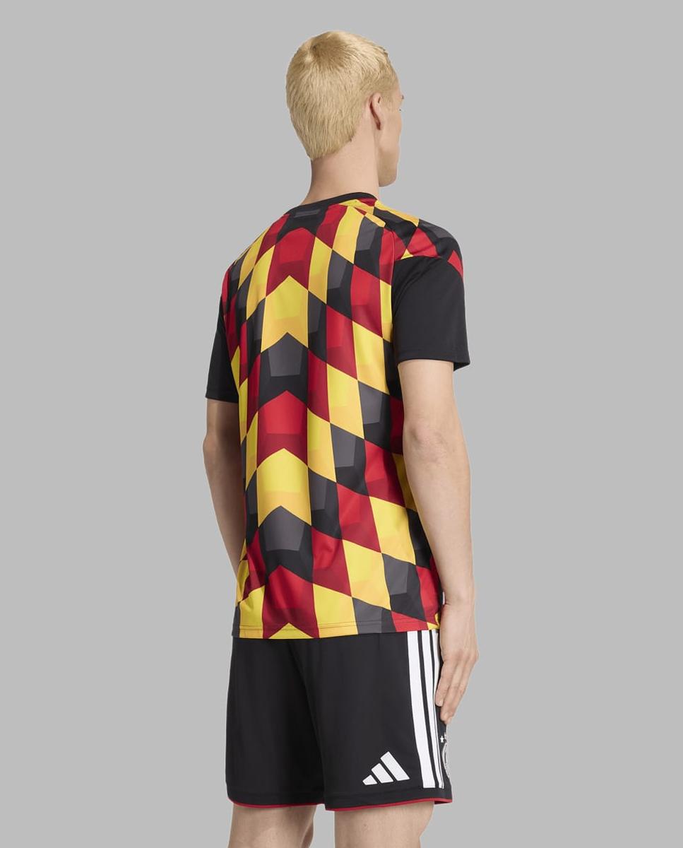 T-shirt de Homem Alemanha Mundial 2026 Pre Match Preto / Amarelo-2