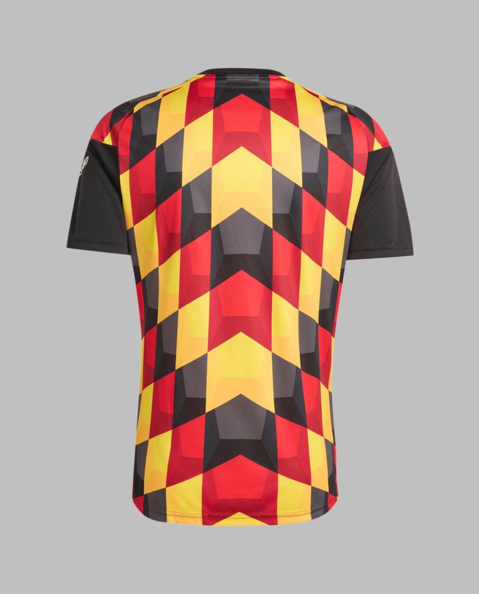 T-shirt de Homem Alemanha Mundial 2026 Pre Match Preto / Amarelo-8