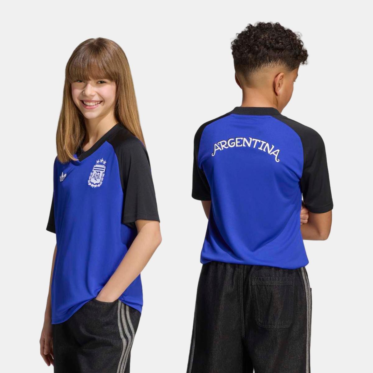 T-shirt de Criança Argentina Mundial 2026 Pre Match Azul-2
