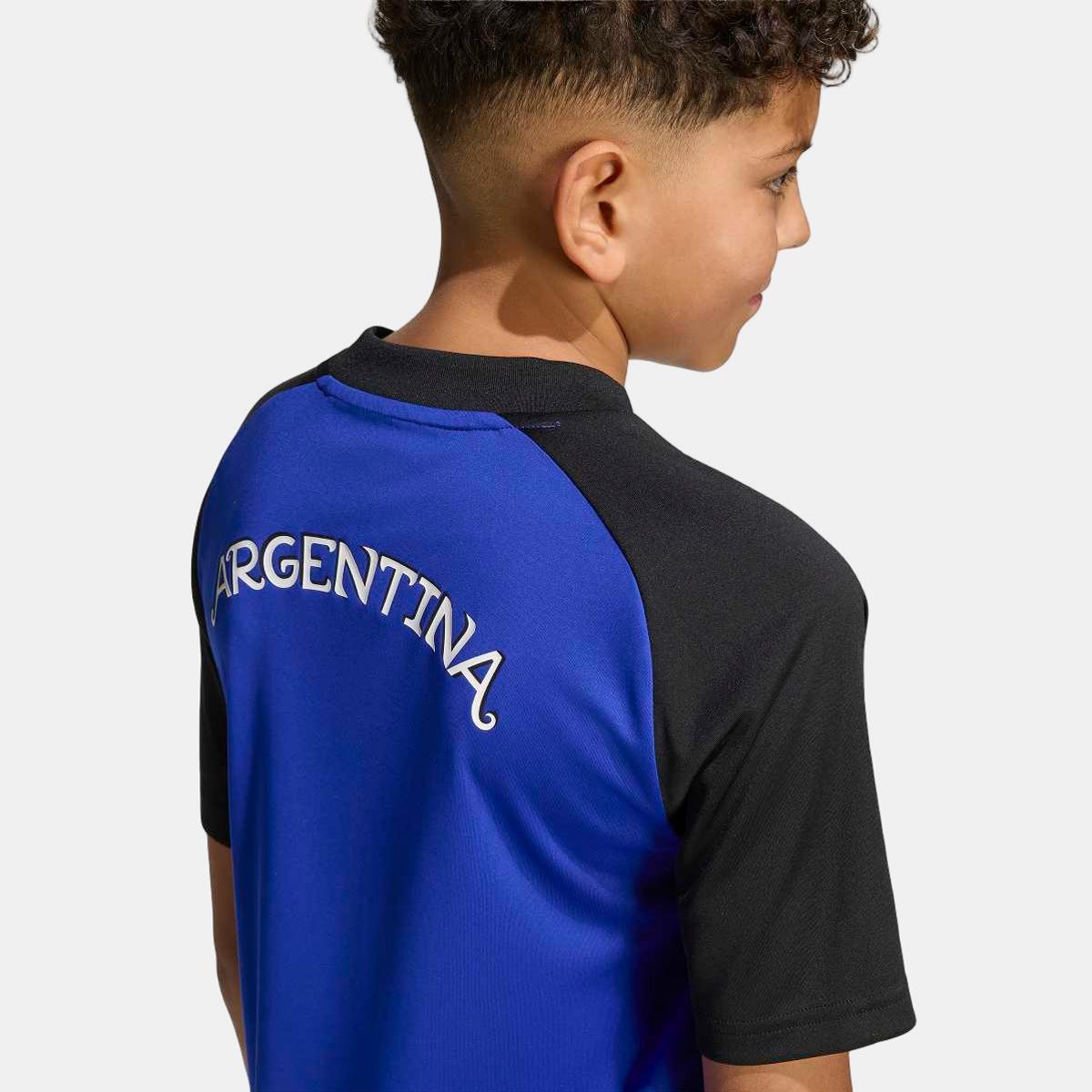 T-shirt de Criança Argentina Mundial 2026 Pre Match Azul-5