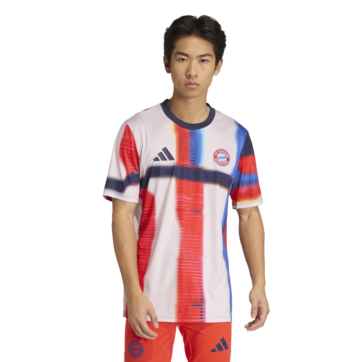 T-shirt de Homem FC Bayern Munich 2025-2026 Pre Match Azul-1