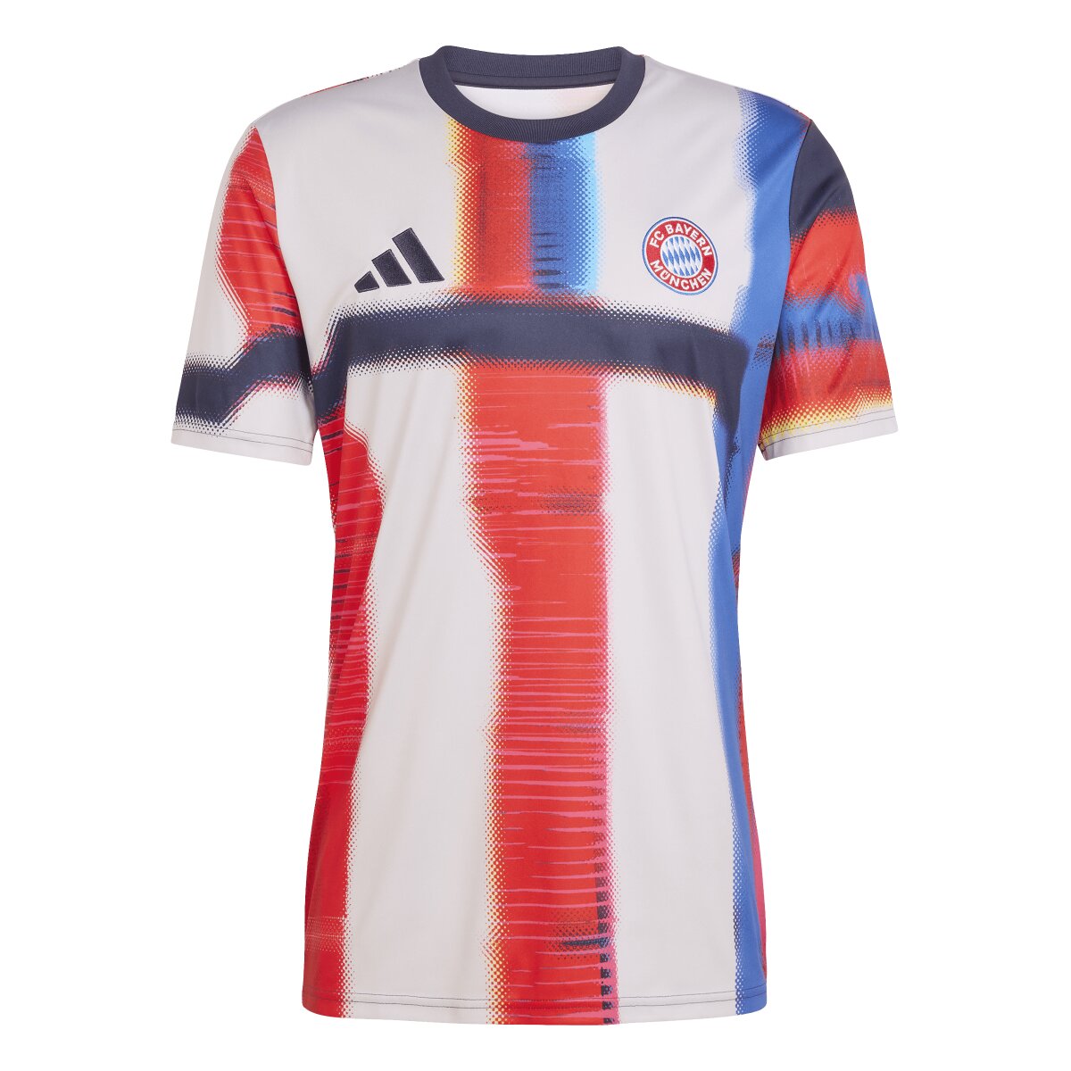 T-shirt de Homem FC Bayern Munich 2025-2026 Pre Match Azul-2