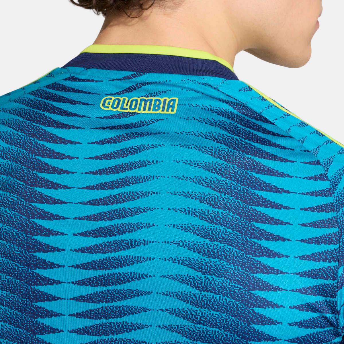 T-shirt de Homem 2.º Equipamento Colômbia Mundial 2026 Originals Azul-3