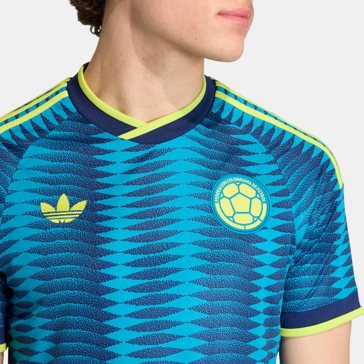 T-shirt de Homem 2.º Equipamento Colômbia Mundial 2026 Originals Azul-4