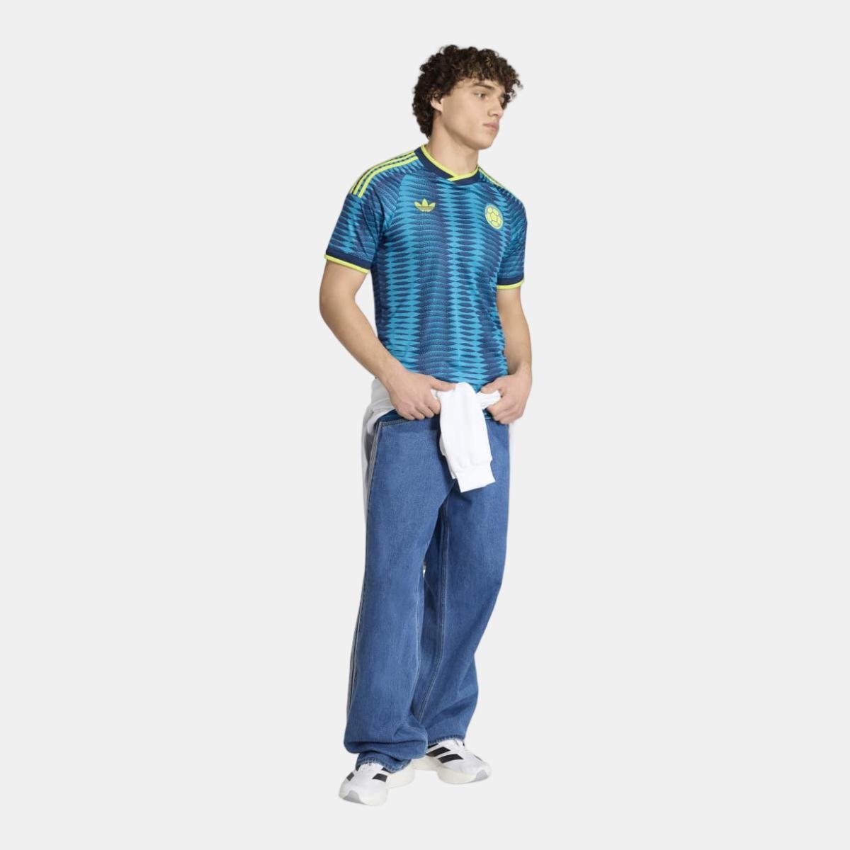 T-shirt de Homem 2.º Equipamento Colômbia Mundial 2026 Originals Azul-5