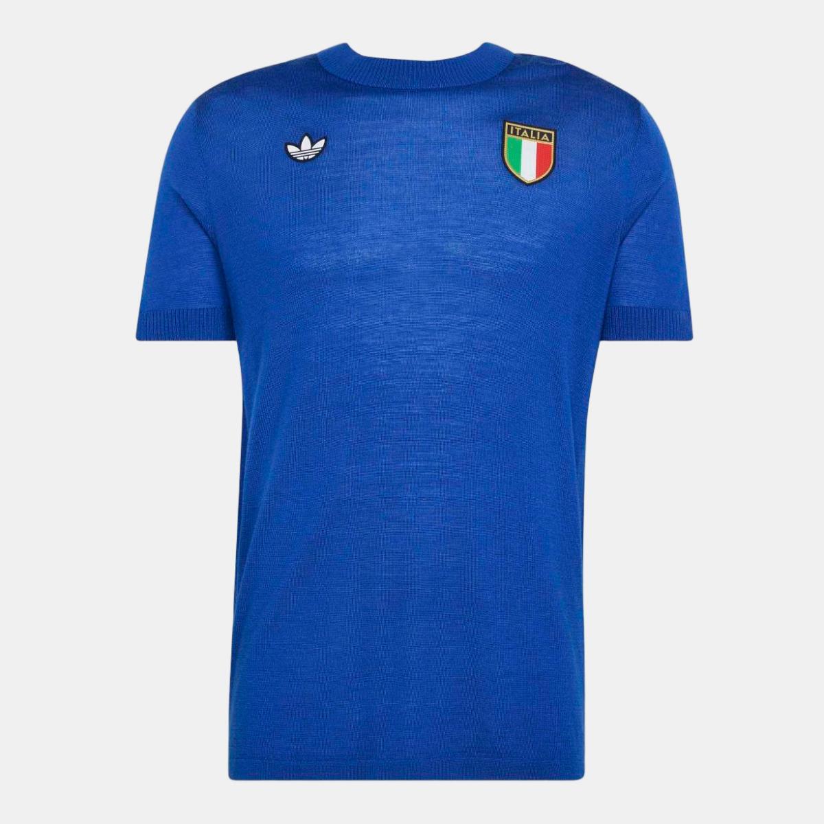 T-shirt de Homem Itália Retro 1970 Azul-11