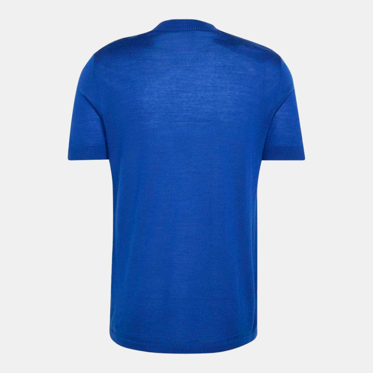 T-shirt de Homem Itália Retro 1970 Azul-12