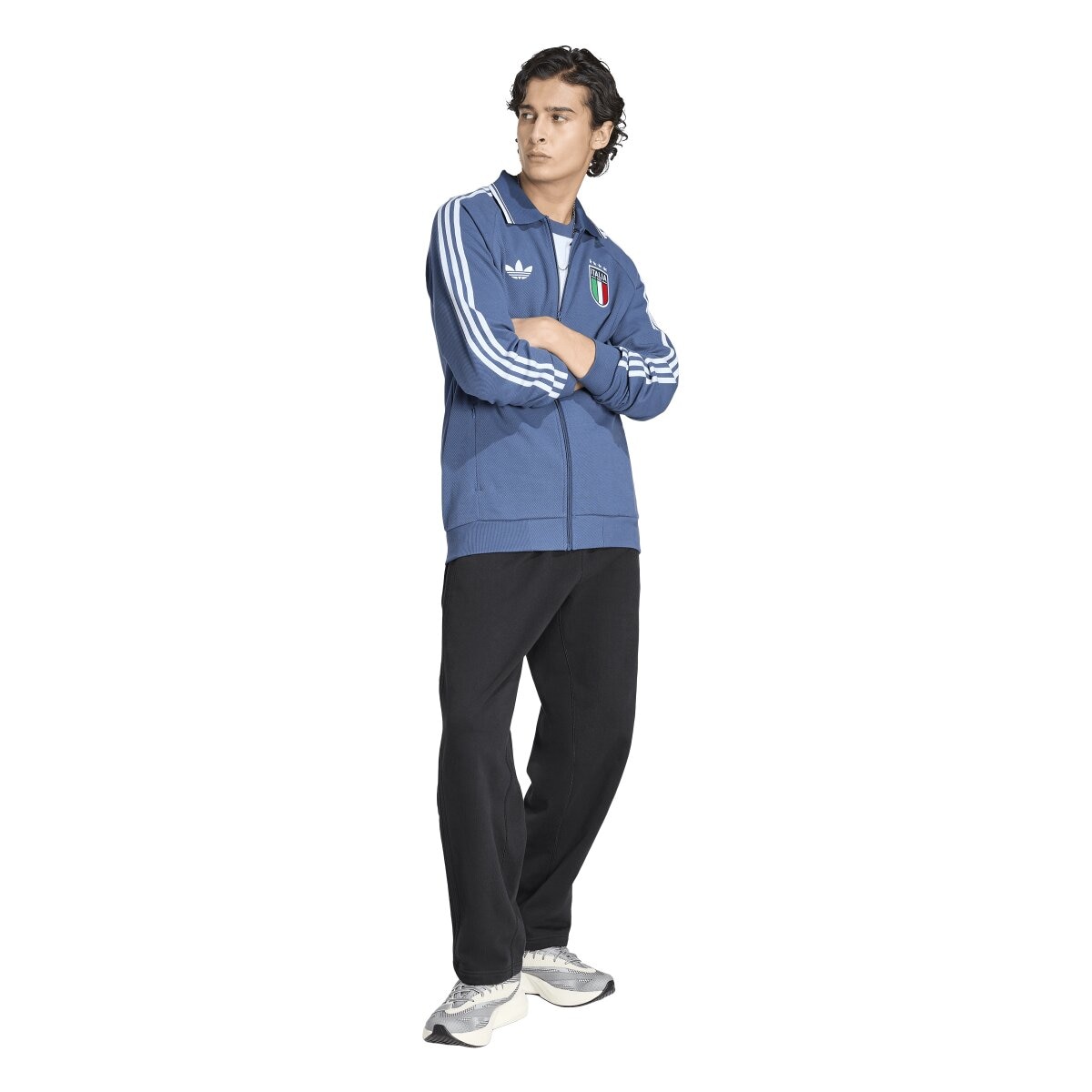 Sweatshirt de Homem 2.º Equipamento Itália Mundial 2026 Anthem Jacket Originals Azul-marinho-4