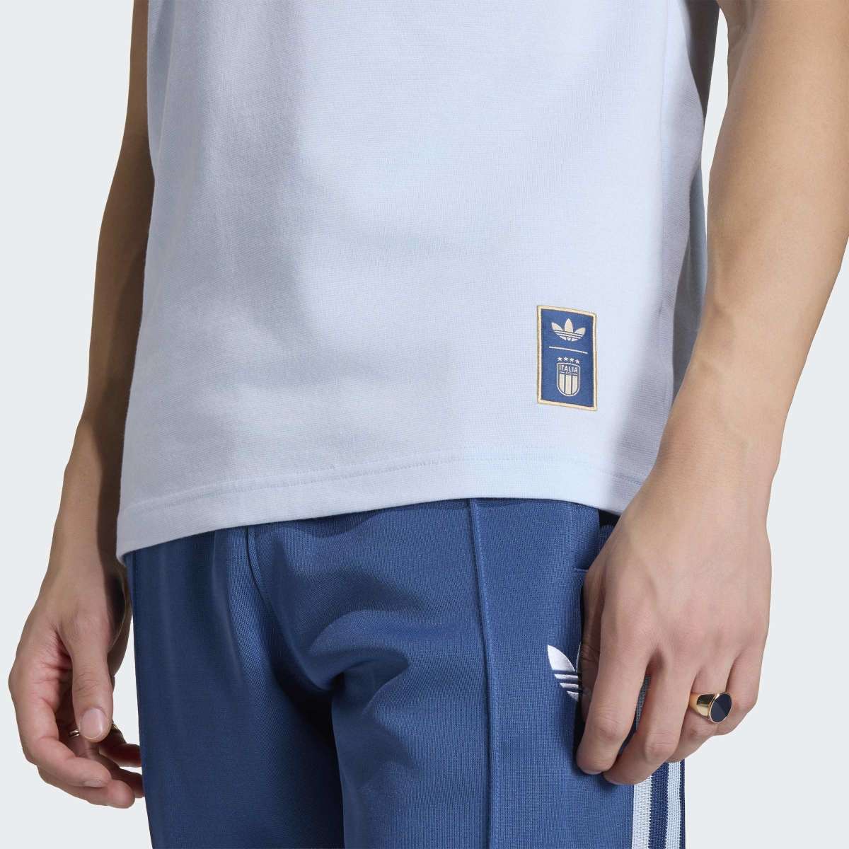 T-shirt de Homem Itália Originals Azul-3