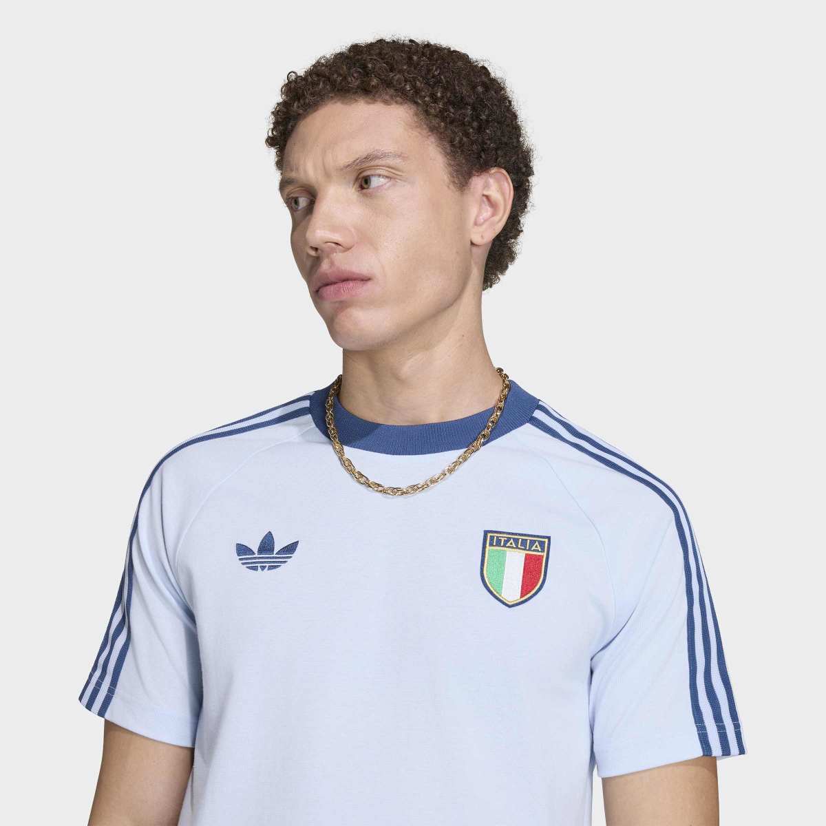 T-shirt de Homem Itália Originals Azul-4