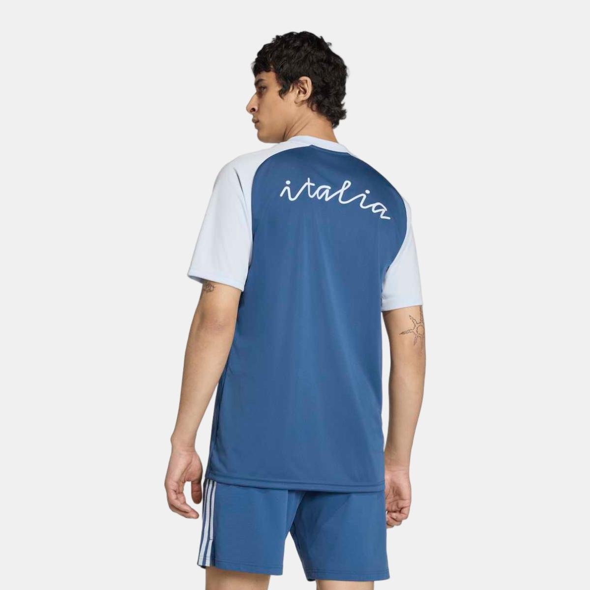 T-shirt de Homem Itália Mundial 2026 Pre Match Azul-marinho-2