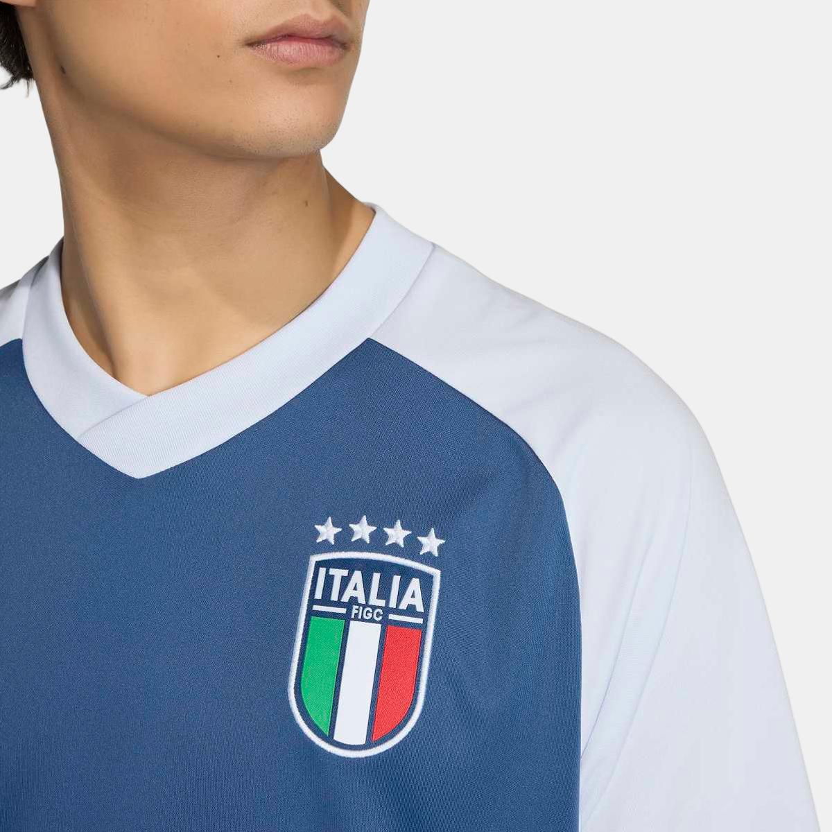 T-shirt de Homem Itália Mundial 2026 Pre Match Azul-marinho-3