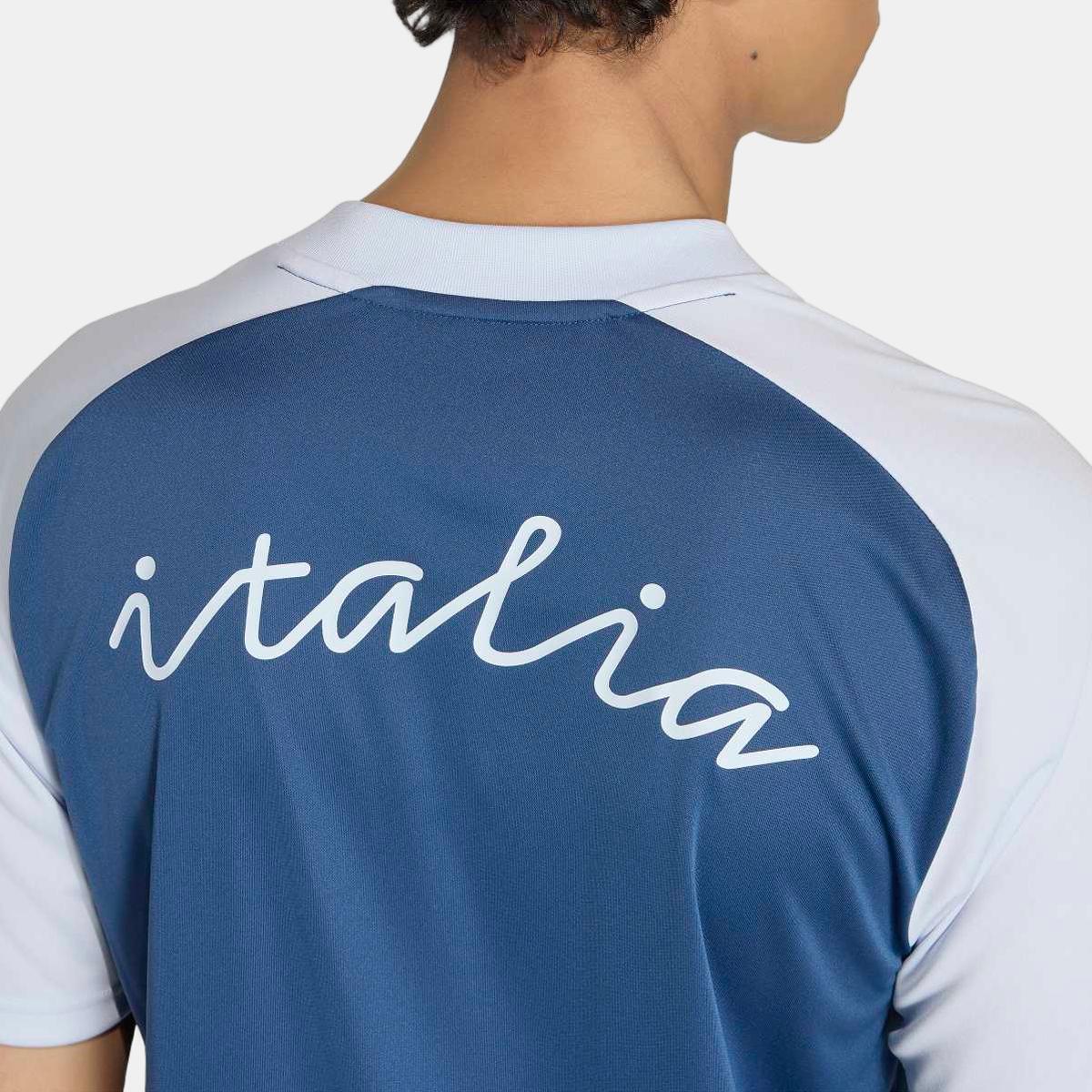 T-shirt de Homem Itália Mundial 2026 Pre Match Azul-marinho-4