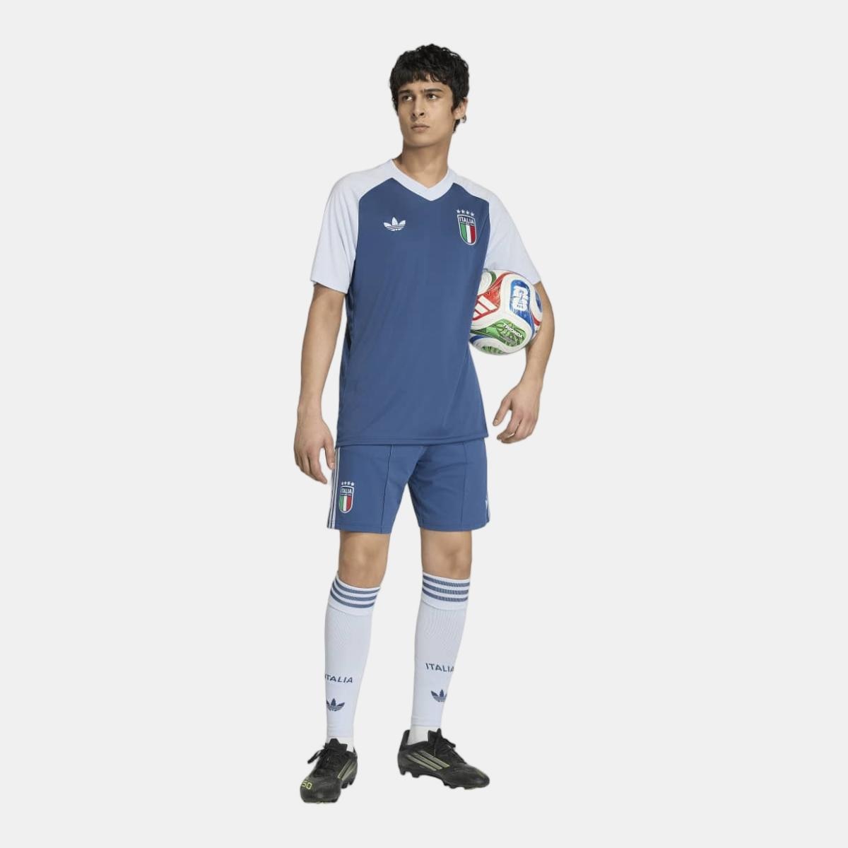 T-shirt de Homem Itália Mundial 2026 Pre Match Azul-marinho-5