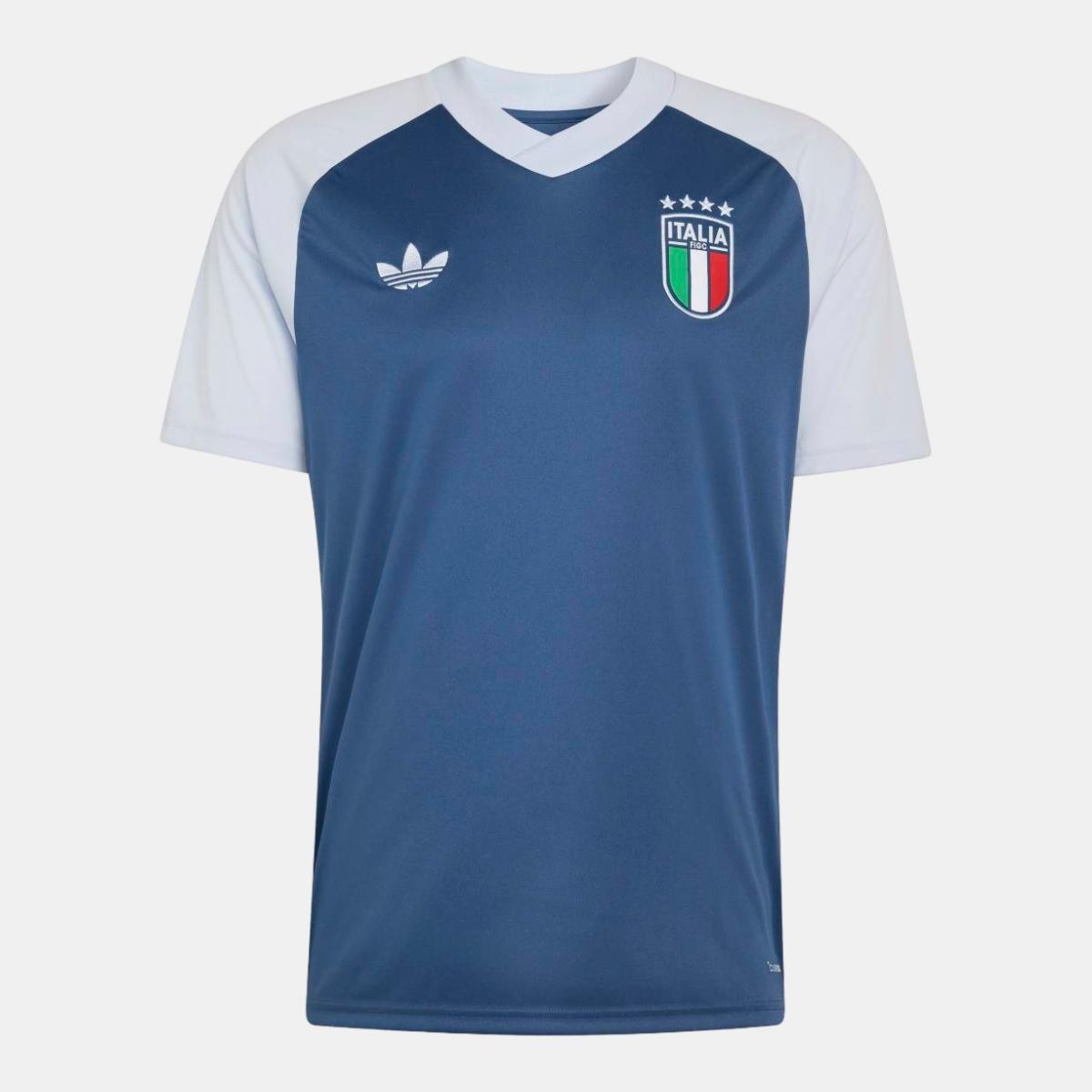 T-shirt de Homem Itália Mundial 2026 Pre Match Azul-marinho-6