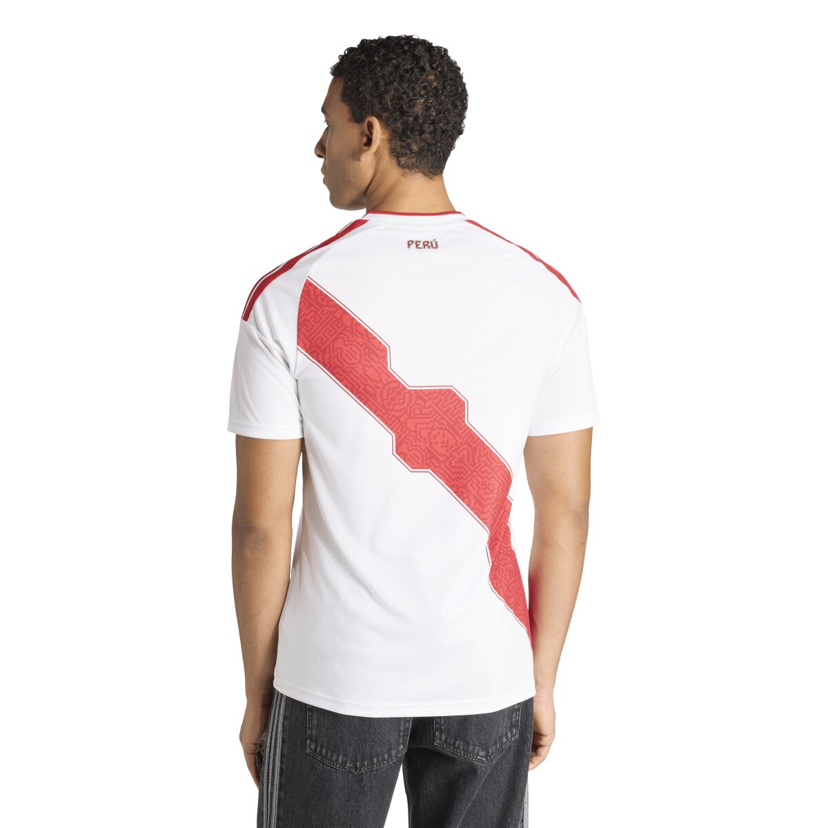 T-shirt de Homem 1.º Equipamento Peru Mundial 2026 Branco-2