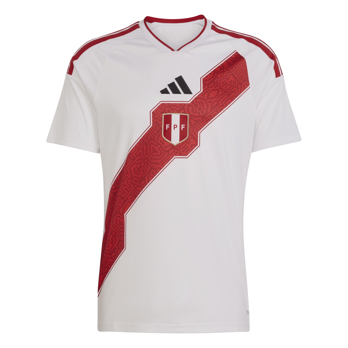 T-shirt de Homem 1.º Equipamento Peru Mundial 2026 Branco-6