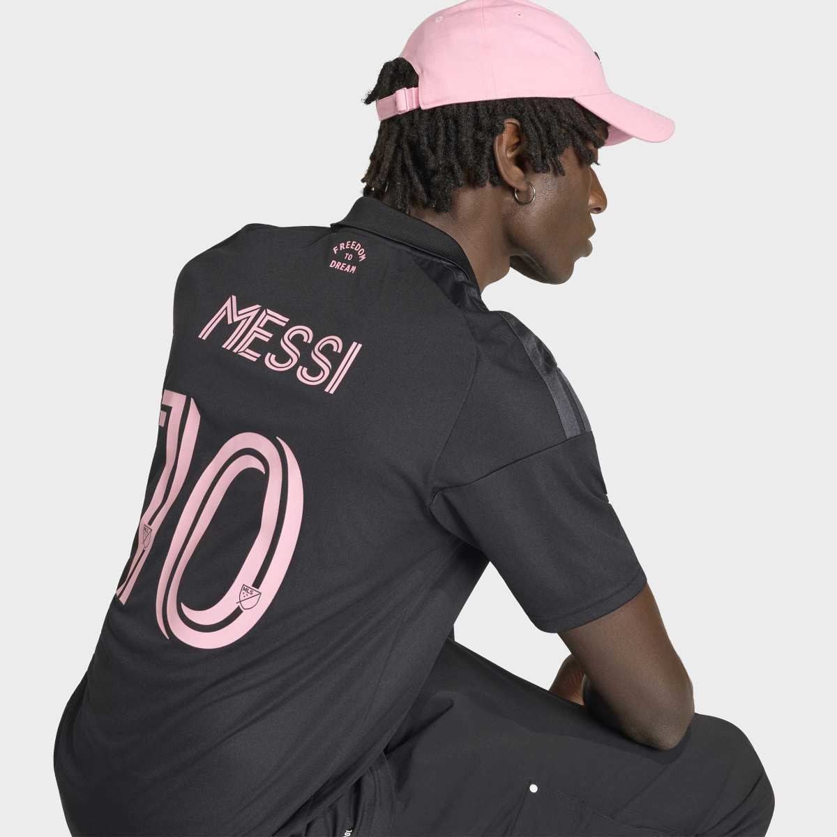 T-shirt de Homem 2.º Equipamento Inter Miami Originals Preto / Rosa-5