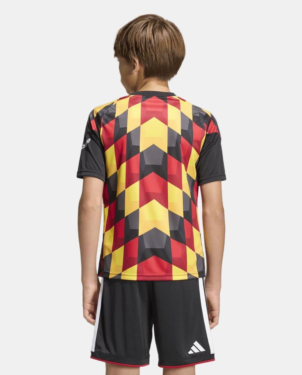 T-shirt de Criança Alemanha Mundial 2026 Pre Match Preto / Amarelo-4