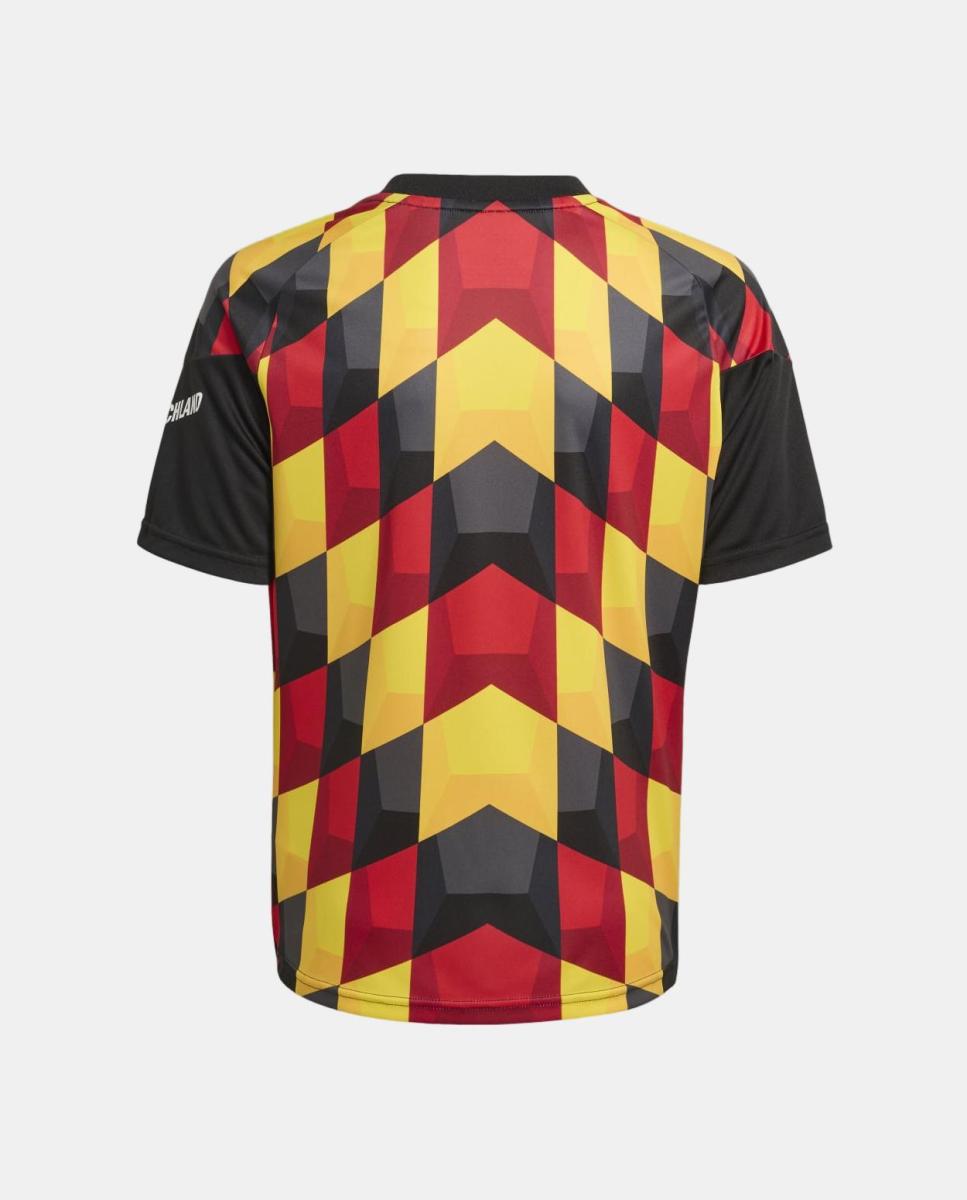 T-shirt de Criança Alemanha Mundial 2026 Pre Match Preto / Amarelo-9