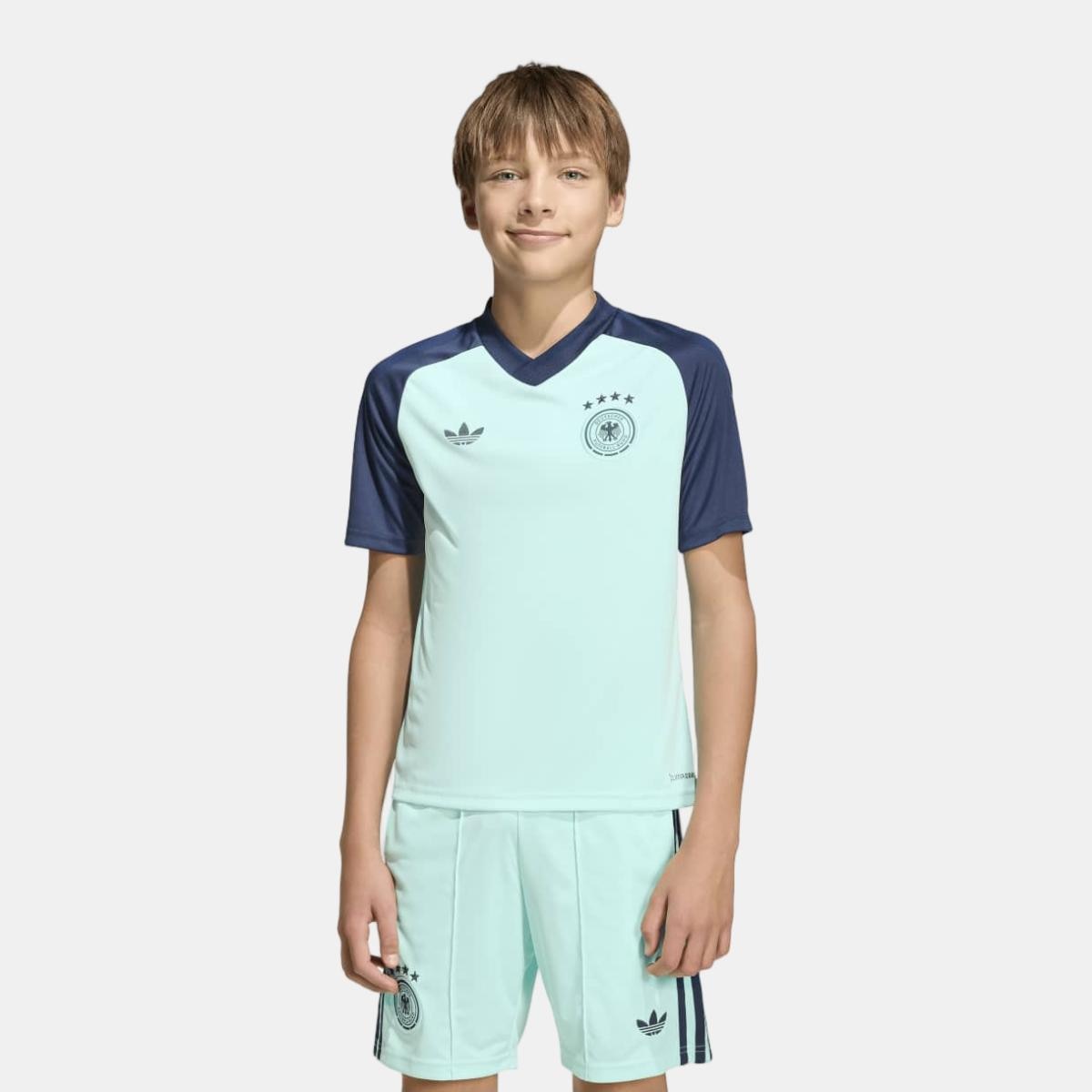 T-shirt de Criança Alemanha Mundial 2026 Pre Match Azul-4