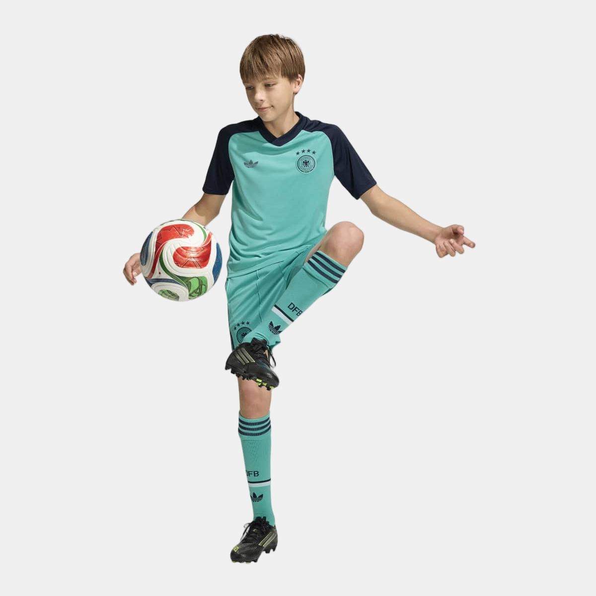 T-shirt de Criança Alemanha Mundial 2026 Pre Match Azul-7