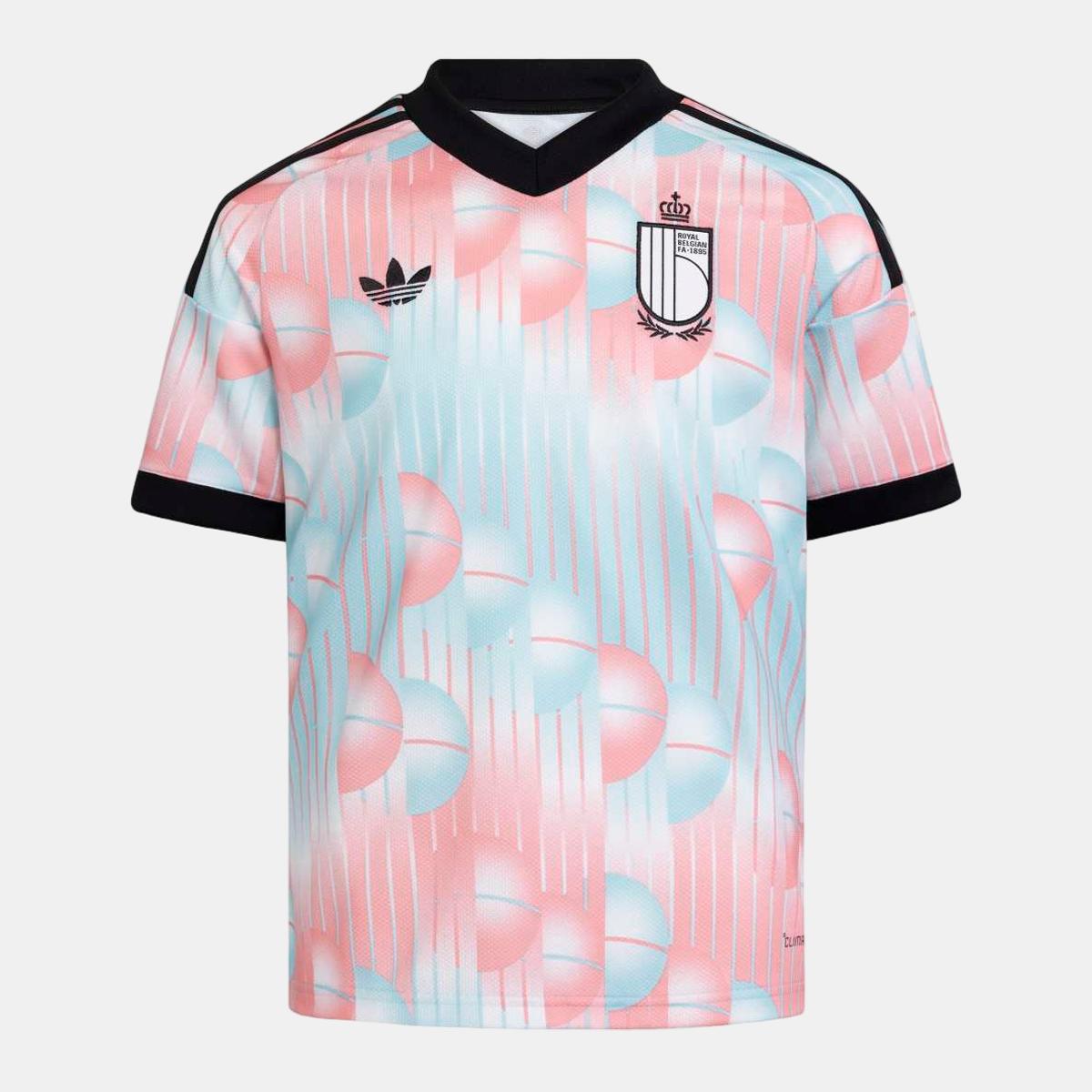 T-shirt de Criança 2.º Equipamento Bélgica Mundial 2026 Originals Azul-4
