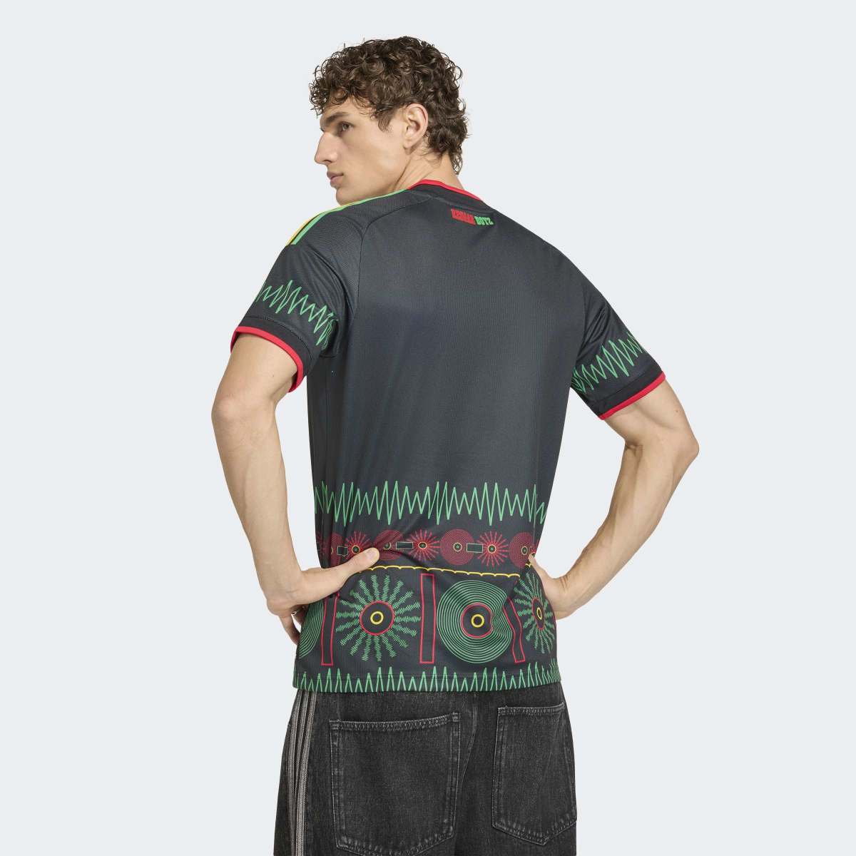 T-shirt de Homem 2.º Equipamento Jamaica Mundial 2026 Originals Preto-2