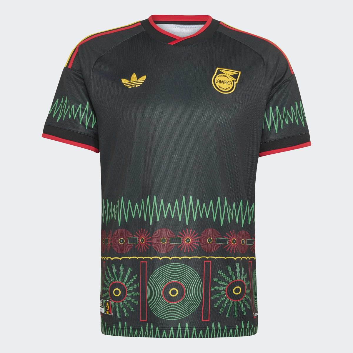 T-shirt de Homem 2.º Equipamento Jamaica Mundial 2026 Originals Preto-6