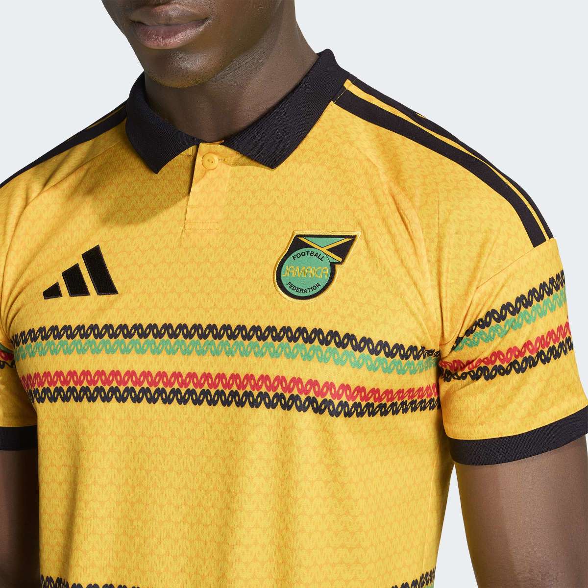 T-shirt de Homem 1.º Equipamento Jamaica Mundial 2026 Amarelo / Preto-4