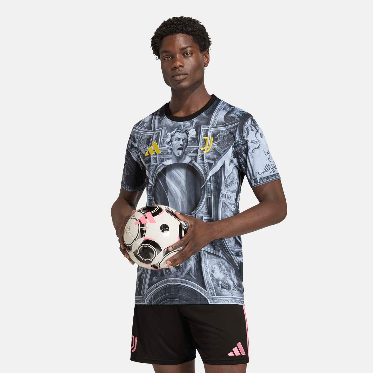 T-shirt de Homem Juventus FC 2025-2026 Pre Match Preto-3